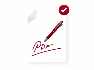 PDF digital unterschreiben – Illustration